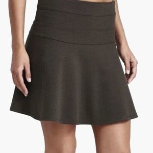 Athleta Skirt Ponte Twill Skyose Gray Zip Pocket Golf Athletic Women